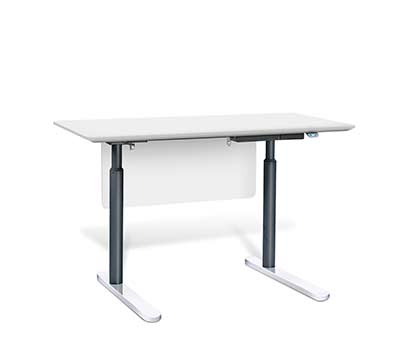 Electric Sit Stand Desk by Unique Furniture 7400-WH