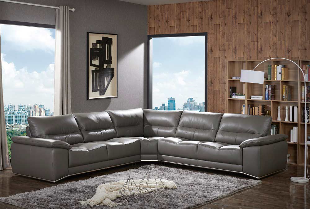 caterina top grain leather sofa