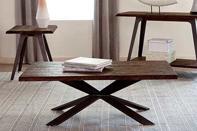 Dark Rustic Coffee Table CO 818