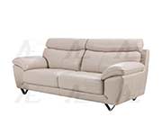 Modern Sofa Collection in Light Gray  Genuine Leather