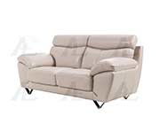 Modern Sofa Collection in Light Gray  Genuine Leather