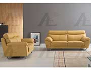 Modern Sofa Collection in Light Gray  Genuine Leather