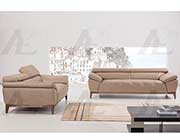 Dark Chocolate Italian leather sofa AEK 076