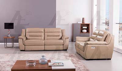 Tan Electric Recliner sofa AEK 089