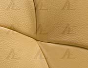 Yellow Italian leather sofa AEK 68