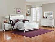 Brilliant White Bed with Led Light HE Alvina
