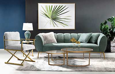 Green Fabric Sofa DS Giada