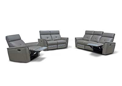 Dark Grey Sofa with Manual Recliner EF 501