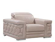 Beige Leather Sofa set GU 92