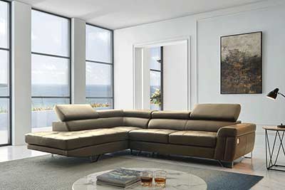 Leather Sectional Sofa EF 807