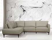 Top Grain Leather Sofa AC Tiziana in Airy Green