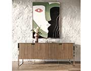 Walnut Veneer Dining Table VG Paula