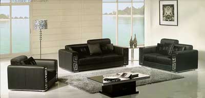 AE22 Leather Sofa Set